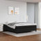 Homgoday Boxspringbett aus Kunstleder, Schwarz, 180 x 200 cm, Lattenrost für Erwachsene, Kinder und Jugendliche, einfache Montage, Typ 2 Betten und Lattenroste, Möbel