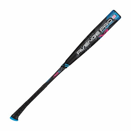 Axe | Avenge Pro 3 Hybrid | Batte de baseball BBCOR | Drop -3 | Hybride 3 pièces | Corps de 6,3 cm | Noir/Bleu/Rose