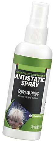 Anti Static Spray - Static Cling Spray 100ml | Portable Fabric Spray Travel Size for Hair, Clothes, Fabrics, Linens, Blankets, Rugs