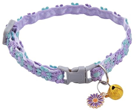 Breakay Cat Neck Band – Krage för katter säkerhetsstängning för frilansare | Reflekterande krage + justerbart | Katt-halsband med klickstängning för vardagsliv och Escurs