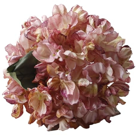 Qsvbeeqj Flores artificiales de hortensias de 35 cm para ramo de boda, centros de mesa, decoración del hogar, jarrón, composición, tela hortensia, decoración del hogar