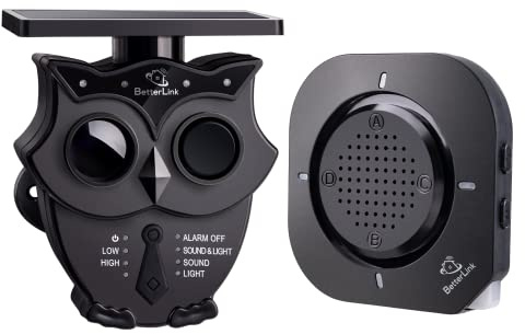 Solar Alarm System Wireless Driveway (1/2 Thousand), IP65, Detectors, Siren 120dB+Light, Protects Goods ext/int (1R1S)