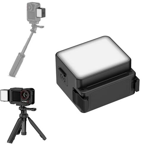 Magnetisk Action 5 Pro fyllning, USB-uppladdningsbar mini LED-lampa för DJI Osmo Action 5 Pro 4 3 med flera nivåer justerbar ljusstyrka, Action5 Pro-belysningstillbehör för selfie