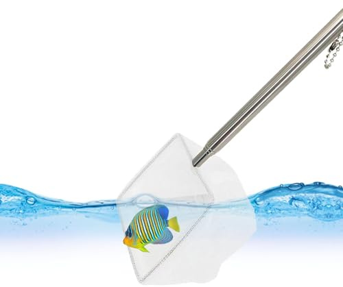 Guadino, Rete Da Galleggiante 3D Per Laghetto Con Manico Telescopico, Attrezzatura Da Portatile E Pieghevole Facile Da Catturare Per Serbatoio, Acqua Salata, Stagno, Fiume