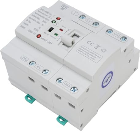 Luocute Interruttore di Trasferimento Automatico a Doppia Potenza 4P 80A, Interruttore di Commutazione di Emergenza con Design di Officina Misto Classe PC, per CA con Commutazione di