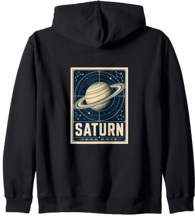 Affiche d'astronomie Spatiale Saturne Ringed Planet Sweat à Capuche