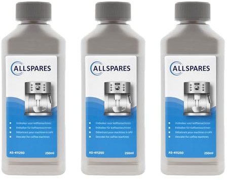Entkalker (3 Flaschen x 250ml) Geeignet für Saeco, Philips, Gaggia Universal Entkalker von AllSpares