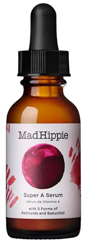 Mad Hippie Super A Retinol Serum for Face – Potent Skin Repair & Anti-Aging Serum with 3 Retinoids, Bakuchiol + Hydrating Hyaluronic Acid, 1.02 Oz
