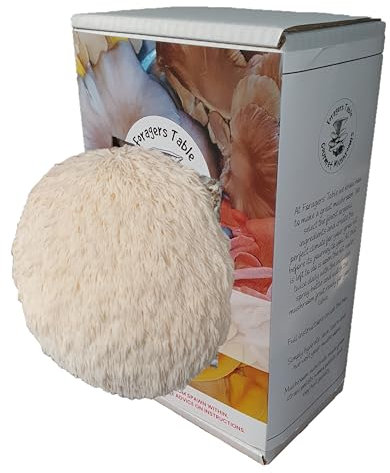 Lion's Mane Mushroom Growing Kit | Ready to Grow Mushrooms Kit | Fun to Grow & Delicious to Eat | Grow Your Own Kits Foragers Table