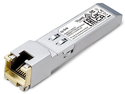 TP-Link TL-SM311T 1G SFP auf RJ45 Mini Gbic Modul - 1000Base-T Kupfer Transceiver Kompatibel für Switch mit SFP-Ports, Plug-and-Play, Robustes Metallgehäuse.