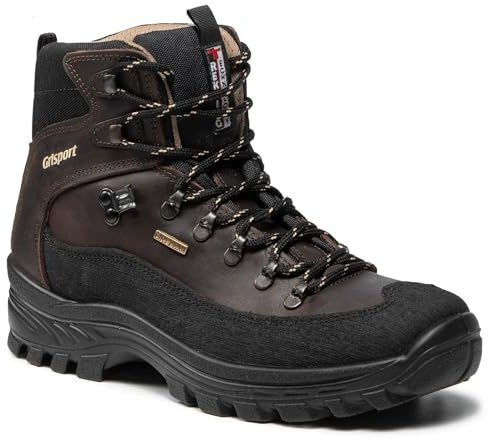 Grisport Scarponi da Trekking Uomo 10248, Pelle, Traspiranti (Marrone, Sistema Taglie Calzature EU, Adulto, Uomo, Numero, Media, 40)