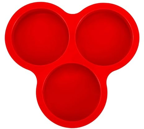 Molde para Huevos de Freidora de Aire - Molde para Hornear Cupcakes de 3 Cavidades, De Silicona Para Freidora De Aire,Para Cocinar Pudines Hamburguesas Pastel Horno Microondas Sándwich