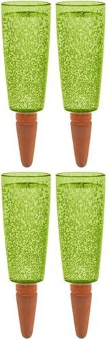 SCHEURICH Copa, depósito de Agua de plástico, Color Verde Copa M, 9 cm de Ancho, 6,5 cm de Profundidad, 18 cm de Alto, 0,2 l Vol. (Paquete de 4)