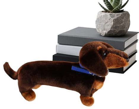 Peluche Teckel,Coussin À Câlins En Forme De Chien Mignon | Jouet Doux Pour Câlins D'Animal Et Temps De Jeu - Pour Chambre d'Enfant Maison Bureau Canapé Lit Salle de Jeu Voiture Anniversaire Fêtes