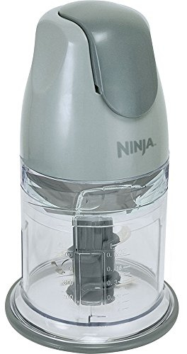 Ninja QB900B Master Prep Food Processor Blender with 48 oz Pitcher & 16 oz Chopping Bowl, Perfect for Frozen Blending & Chopping, 400 Watts, Dishwasher Safe, Countertop, Grey