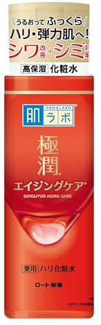 Hada Labo Gokujyun Aging Care Lotion 170 ml – Niacinamide & 3 Types of Hyaluronic Acid – Fragrance-Free – Made in Japan