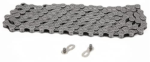 9 Fach Fahrradkette, 110 Glieder Hartstahl Fahrrad kette mit Fehlendem Glied für Mountainbike Radsport zubehör