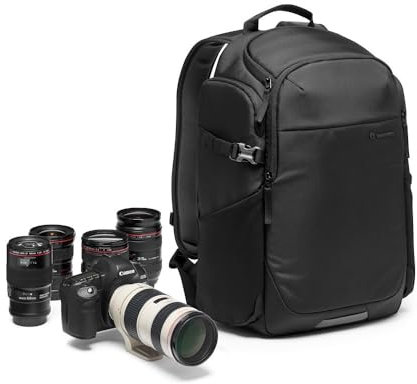 Manfrotto Advanced Befree III Professioneller Fotorucksack für Kamera und Laptop, Tasche für Spiegelreflexkamera mit Objektiven, mit Austauschbaren Gepolsterten Trennwänden und Stativbefestigung