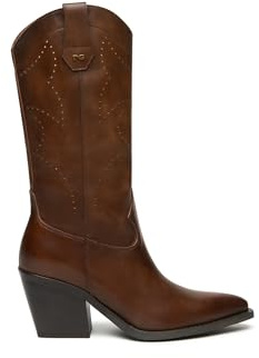 Nero Giardini I513921D Stivali Donna in Pelle - Beige 38 EU