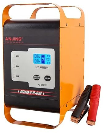 Carica Batterie per Auto Carica Rapida 600 W 400 W SUV Camion Caricabatteria for Auto Universale 12 V 24 V Grande Caricabatteria for Auto 50A/30A di Ricarica for Batteies Caricabatterie Auto (Color :