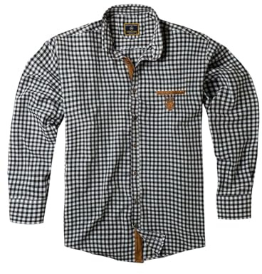 Lavecchia LV-1981 Chemise à carreaux à manches longues pour homme Grande taille, Noir et blanc., 7XL