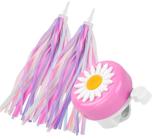 flintronic Sonnette de Vélo pour Enfants, Cloche de Vélo Klaxon Velo Enfant, Filles Sonnette de Guidon de Vélo Sonnette de Sécurité avec Un Son Fort et Clair