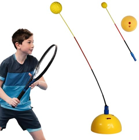 Trainer de tenis para niños Dispositivo de práctica de tenis solista 27 Equipos de entrenamiento Ayuda de entrenamiento Práctica Postura del cuerpo correcta para niños Principiantes, deportes