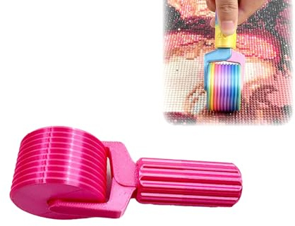 Diamonds Painting Roller,Diamond Art Roller Tool,Diamond Painting Accessories for Artists and Hobbyists, Diamond Art Tools, Compact & Portable, Safe & Durable,Pink