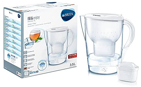 BRITA Marella XL Water Filter Jug and Cartridge, White