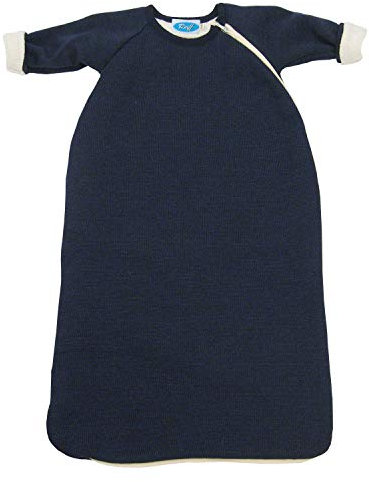 Reiff (Relax), Baby Schlafsack mit ärmeln, mit Merinowolle gefüttert Gr. 68, navy