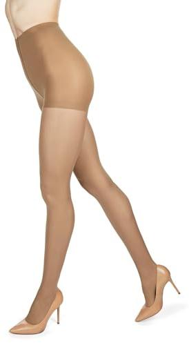 MeMoi Light Support Opaque 30 Denier Pantyhose Honey Large