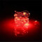 BUYERTIME 5M/16.4ft 50 LEDs Fairy String Lights, Battery AA Operated Silver Wire Fairy Lights for Indoor Bedroom Wedding Christmas Party Decoration (Red)