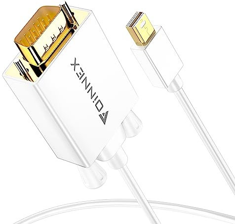 Cavo Mini Displayport a VGA, Cable Thunderbolt a VGA Adattatore, Microsoft Surface Pro 6 5 4 3 Cavi Mini DP a VGA per Mac, MacBook Pro Air, MS Surface Book a Monitor, Projector, TV, 2M/6.6FT