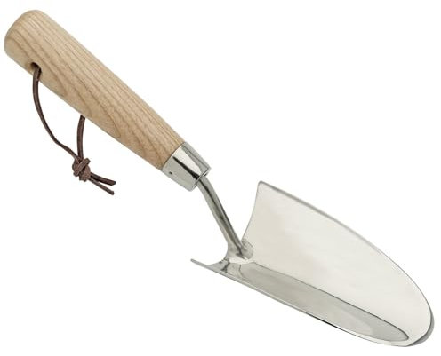Draper Heritage 99023 Stainless Steel Hand Trowel with Ash Handle