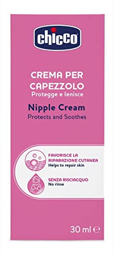 Chicco Crema para pezones, prepara el pezón de lactancia, nutritiva, sin perfume y segura para los niños, no mancha los tejidos