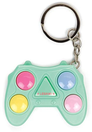 Legami - Leuchtendes und akustisches Gedächtnisspiel, Farbfolge zum Speichern und Wiederholen, mit Schlüsselring, Batterien enthalten, 15 Stufen, 4,5 x 1,5 cm, Grün, MMK0001