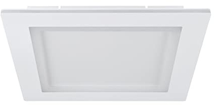 EGLO connect.z Smart Home LED Deckenleuchte Padrogiano-Z, ZigBee, App und Sprachsteuerung Alexa, Lichtfarbe einstellbar (warmweiß-kaltweiß), RGB, dimmbare Metall Deckenlampe in Weiß, 45 x 45 cm