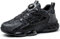 MIEHUIAI Steel Toe Cap Trainers Men Women Safety Trainers Lightweight Cushioning Work Shoes Breathable Non-Slip Industrial Protective Work Trainers(678 Black,9UK)