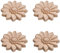 4pcs ZONADAH 5cm Holzschnitzerei-appliques Precioso Floral Decoración de Puertas Decoración de Pared para el Hogar Armarios Ventanas Espejos Camas Muebles Decoración de Marco DIY
