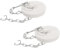 sourcing map 2Pcs Tub Stoppers, Rubber Bathtub Stoppers 48-49mm Kitchen Sink Drain Stopper, Bathroom Drain Plug with Pull Ring and Stainless Steel Chain, White