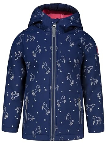 SALT AND PEPPER Mädchen Softshelljacke mit Allover Pferde Print