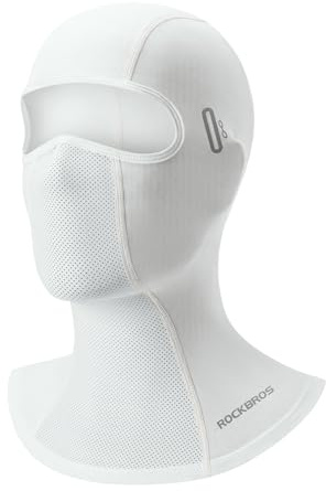 ROCKBROS Máscara de Pasamontañas para Hombre Mujer, Bufanda de Verano Protector UV Transpirable, Balaclava Completa Bajo Casco para Ciclismo Moto Deportes al Aire Libre