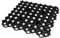 blizz-z Rasengitter schwarz (8 Stück = ca. 2 m²) | 49,2 x 49,2 cm x 3,9 cm | Rasenwabe, Kiesgitter, Rasenmatten, Rasenwaben, Parkplatzrasen | 100% Recyclingmaterial (schwarz (8 Platten))