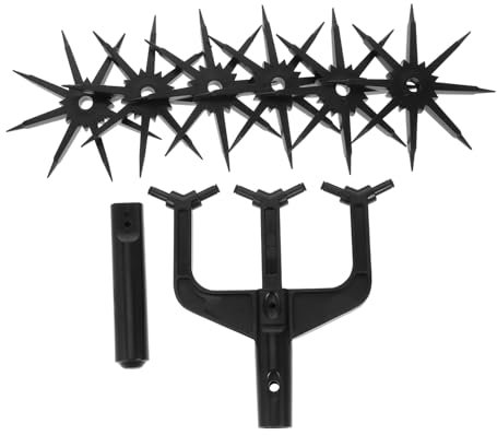 KITANDOVE Escarificador Manual De Jardinería Cultivador Rotativo Herramienta para Aflojar y Voltear Tierra