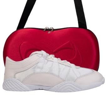 Nfinity Evolution White Cheer Shoes for Youth Girls – Breathable, High-Performance Sneakers for Cheerleading and Sports – Lightweight & Built to Last | Breathable Shoes for Women, Lightweight Design for Comfort, Durability & Stability, Ideal for Cheerleading & Sports