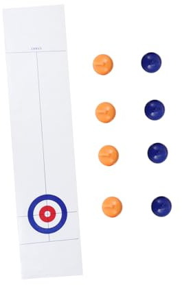 Vaguelly Lustiges Curling Spielset Für Kinder Robustes Indoor Spielzeug Handliches Tischspiel Familienspiel Zur Der Teamarbeit