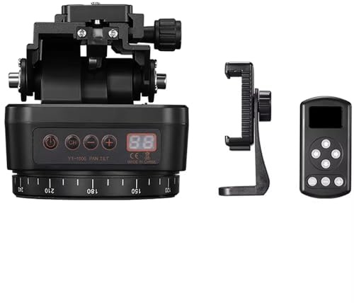 LeTkingok Elektrisk Gimbal, 360° Panoramarotation med Trådlös Fjärrkontroll, Kompatibel med Spegellösa Kameror och Smartphones