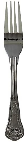 Genware Kings Cutlery Table Forks - Pack of 12 | Stainless Steel Cutlery, Kings Forks
