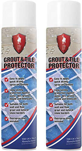 2 X LTP Grout Sealer Tile Protector Spray Can Aerosol 600ml
