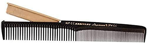 HERCULES SÄGEMANN - 627 CC | Hochwertiger Haarschneidekamm mit eingelassener Schneide-Klinge | Für einfaches effilieren, ausdünnen und Haarübergänge schneiden | Größe: 7 Zoll
